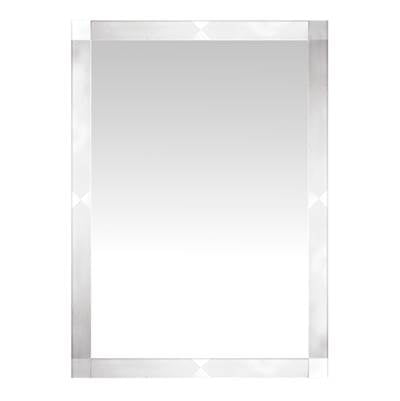 Laloo M00633- Etched Frosted Frame featuring Squares and Triangles | FaucetExpress.ca
