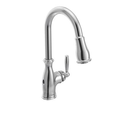Moen 7185EWC- Brantford 1-Handle Pull-Down Sprayer Touchless Kitchen Faucet with MotionSense Wave in Chrome