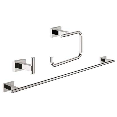 Grohe 40777001- Essentials Cube City Bathroom Set 3-in-1 | FaucetExpress.ca