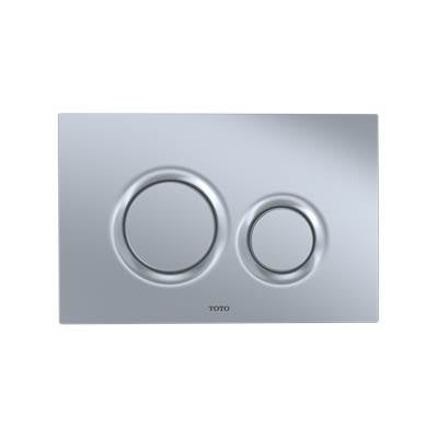 Toto YT930#MS- Basic Round Push Plate - Matte Silver | FaucetExpress.ca