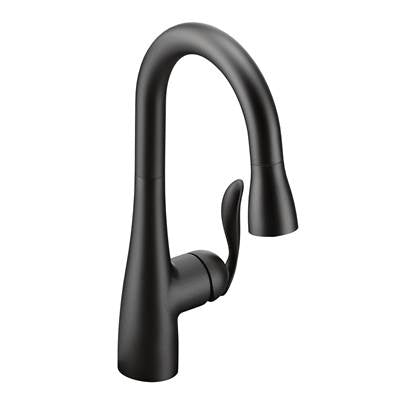 Moen 5995BL- Arbor Single-Handle Pull-Down Sprayer Bar Faucet Featuring Reflex in Matte Black