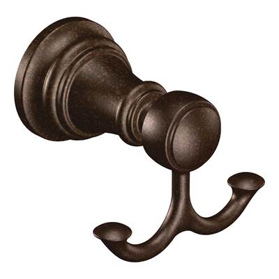 Moen YB8403ORB- Weymouth Oil Rubbed Bronze Double Robe Hook