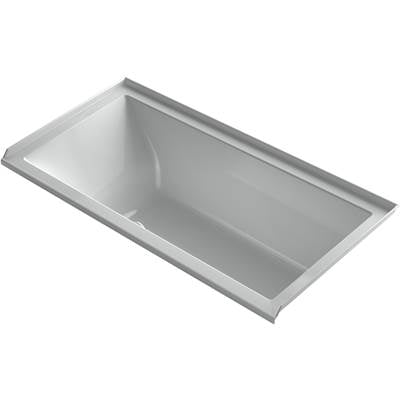 Kohler 1167-GHRW-95- Underscore Rectangle 60-in X 30-in Heated Bubblemassage Air Bath With Bask, Right Drain | FaucetExpress.ca
