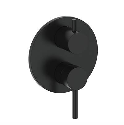 Vogt TM.WL.310.MB- Worgl Trim for 3-Way Pressure Balanced Valve Matte Black