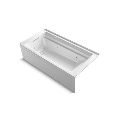 Kohler 1124-XGHLA-0- Archer® 72'' x 36'' integral apron whirlpool + Heated BubbleMassage air bath with left-hand drain | FaucetExpress.ca
