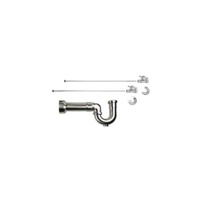 Mountain Plumbing MT622MASS-NL- Lavatory Kit - Straight Valve- Mini Cross Handle
