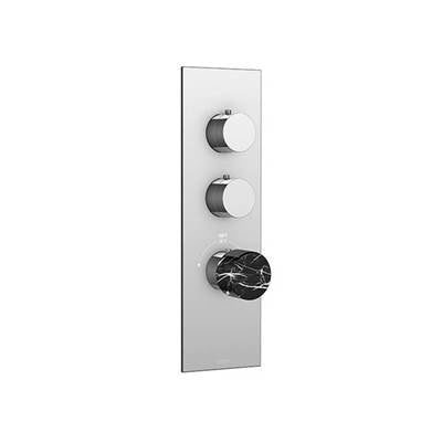Aquabrass - Srm02 Marmo Trim Set - Black - T12002 Valve