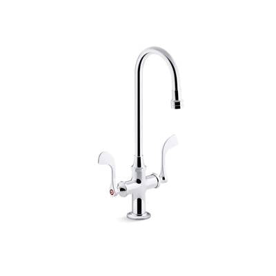 Kohler 100T70-5ANA-CP- Triton® Bowe® 0.5 gpm monoblock gooseneck bathroom sink faucet with aerated flow and wristblade handles, drain not included | FaucetExpress.ca