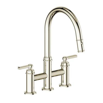 Vogt KF.17ZN.1112.PN- Zehn Bridge Kitchen Faucet Polished Nickel