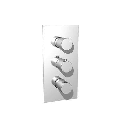 Isenberg 100.4401CP- 3/4" Thermostatic Valve with 2 Volume Controls and Trim - Shared Port Operation | FaucetExpress.ca