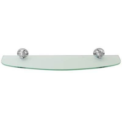 Laloo C7387 BN- Coco Single Glass Shelf - Brushed Nickel | FaucetExpress.ca