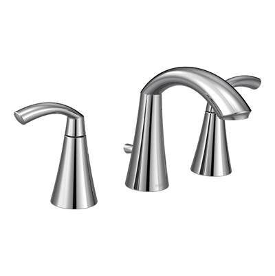 Moen T6173- Glyde 8 in. Widespread 2-Handle High-Arc Bathroom Faucet in Chrome