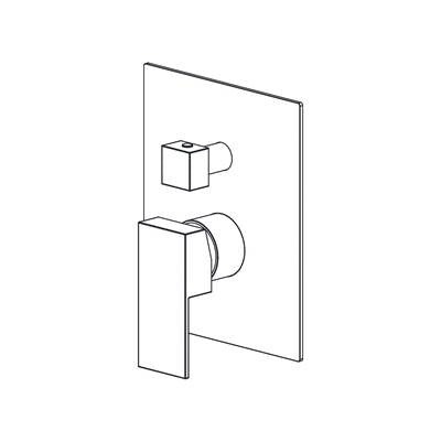 Aqualem AQP5205.TR-CP- 2-way Pressure Balance Trim Set (Rough-In Valve Req: AQP5200.RI) - FaucetExpress.ca