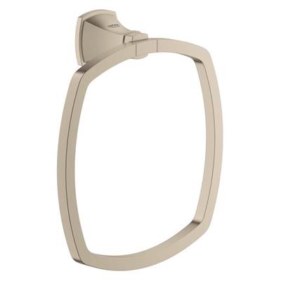 Grohe 40630EN0- Grandera Towel Ring, Brushed Nickel | FaucetExpress.ca