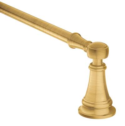 Moen YB8424BG- Weymouth Brushed Gold 24'' Towel Bar - FaucetExpress.ca