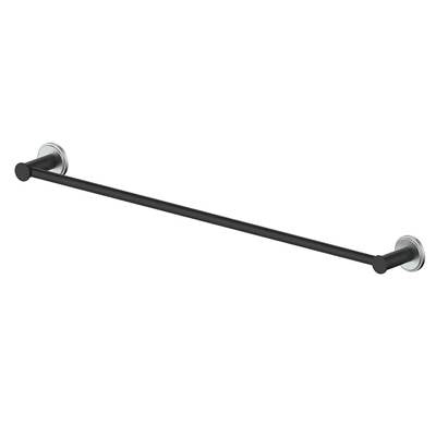 Vogt BA.0409.SB- Zehn Single Towel Bar Stainless Steel Matte Black
