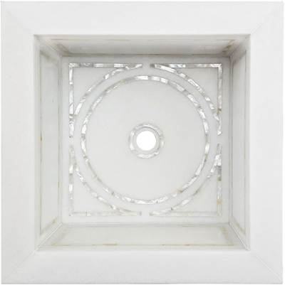 Linkasink MI07 - Graphic Mother of Pearl Inlay Bar Sink - Drop-In