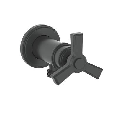 Vogt EC.Z3.02.MB- Zehn Brass Elbow Connector with Shut-Off Matte Black