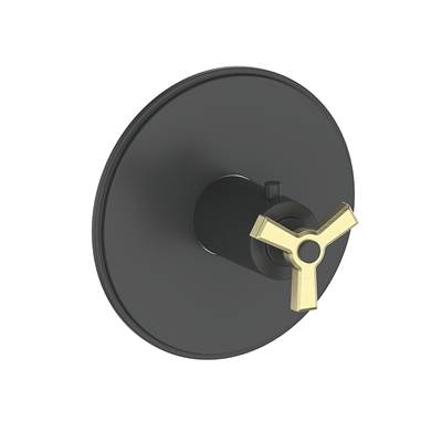 Vogt VT.Z3.140.GB- Zehn Thermostatic Valve and Trim 3/4' Matte Gold Matte Black