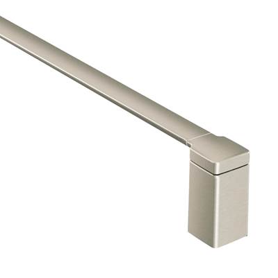Moen YB8818BN- 90 Degree Brushed Nickel 18'' Towel Bar - FaucetExpress.ca