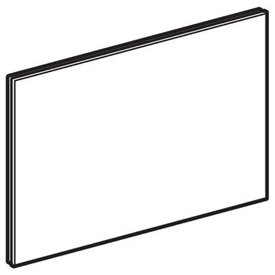 Geberit 242.618.SM.1- Geberit actuator plate Sigma80 for dual flush: glass, reflective | FaucetExpress.ca