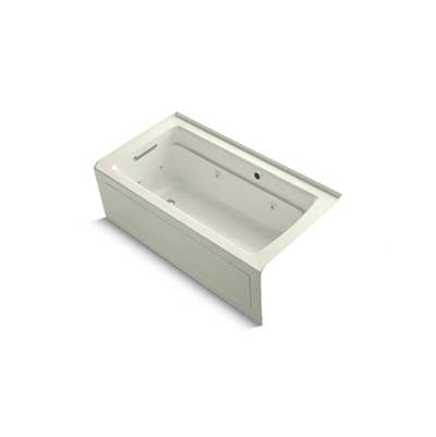 Kohler 1122-LAW-96- Archer® 60'' x 32'' alcove whirlpool with Bask(R) heated surface, integral apron, integral flange and left-hand drain | FaucetExpress.ca