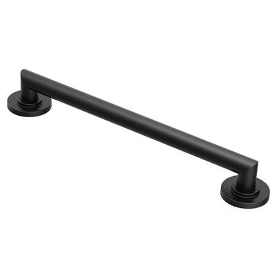 Moen YG0818BL- Arris Matte Black 18'' Designer Grab Bar