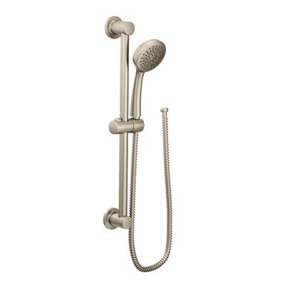 Moen 3868EPBN- Eco-Performance 1-Spray 4 in. Handshower with Slide Bar in Brushed Nickel