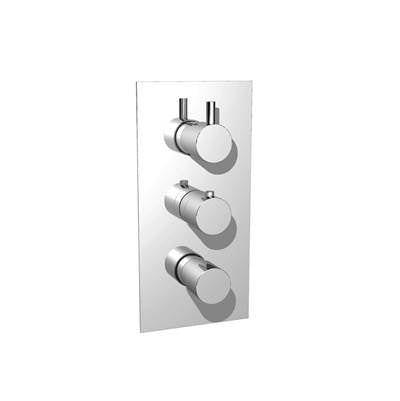Isenberg 100.4501BN- 3/4" Thermostatic Valve - 3 Output with Volume Control and Trim - Shared Port Operation | FaucetExpress.ca