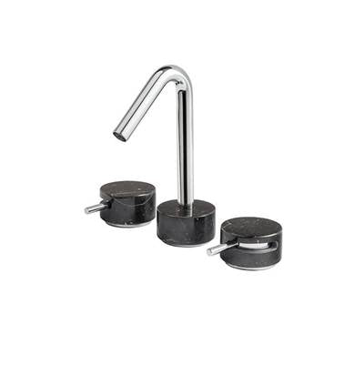 Aquabrass - Cl16 Marmo Widespread Faucet 8''Cc - Black - FaucetExpress.ca