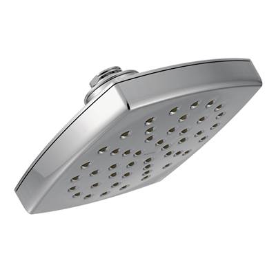 Moen S6365EP- Voss 6'' Single-Function Eco-Performance Rainshower Showerhead with Immersion Technology, Chrome - FaucetExpress.ca