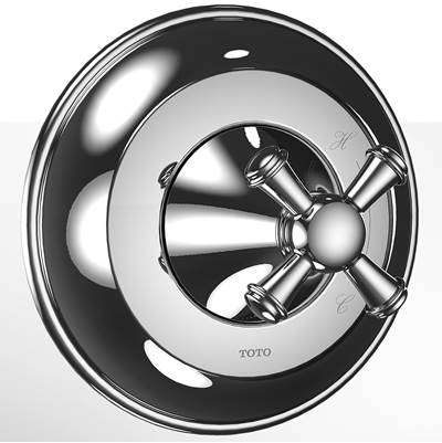 Toto TS220P#BN- Trim Vivian Pressure Balance Cross Handle | FaucetExpress.ca