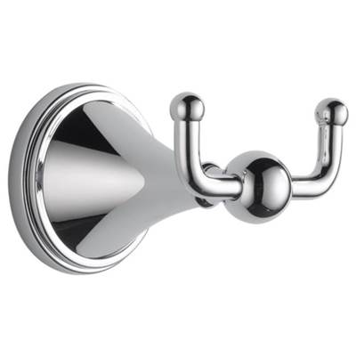 Brizo 69535-PC- Traditional Double Robe Hook Pc | FaucetExpress.ca