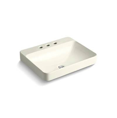 Kohler 2660-8-96- Vox® Rectangle vessel bathroom sink with widespread faucet holes | FaucetExpress.ca