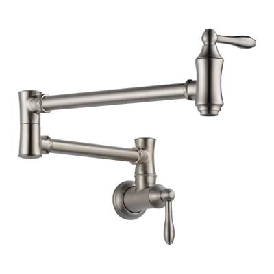 Delta 1177LF-SS- Delta Wallmount Pot Filler Faucets | FaucetExpress.ca