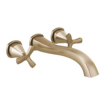 Delta T57766-CZWL- Wall Mounted Tub Filler Rim 2O | FaucetExpress.ca