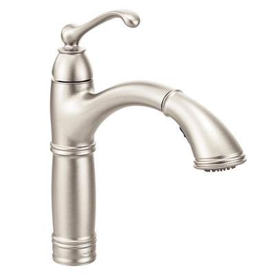 Moen 7295SRS- Brantford Single-Handle Pull-Out Sprayer Kitchen Faucet with Reflex and Power Clean in Spot Resist Stainless