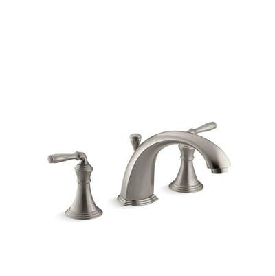 Kohler T387-4-BN- Devonshire® Deck-/rim-mount bath faucet trim for high-flow valve with 8-15/16'' diverter spout and lever handles, valve not included | FaucetExpress.ca