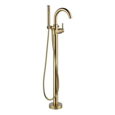 Delta T4759-CZFL- Delta Trinsic Floor Mount Free Standing Tub Filler Trim | FaucetExpress.ca