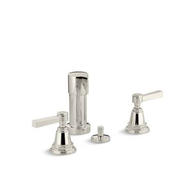 Kohler 13142-4A-SN- Pinstripe® Pure Vertical spray bidet faucet with lever handles | FaucetExpress.ca