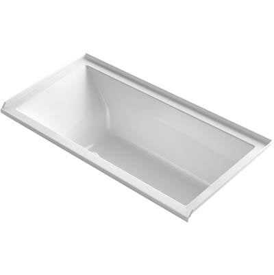 Kohler 1167-GHRW-0- Underscore Rectangle 60-in X 30-in Heated Bubblemassage Air Bath With Bask, Right Drain | FaucetExpress.ca