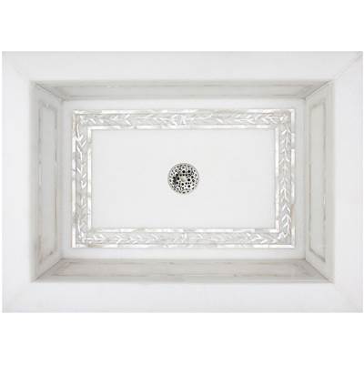 Linkasink MI10 - Floral Frame Mother of Pearl Inlay - Undermount