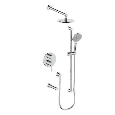 Vogt SET.WL.310.314.CC- Worgl 3-Way Pressure Balanced Shower Set - 4' Ceiling Arm Chrome