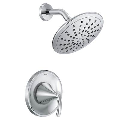 Moen T2842EP- Glyde Posi-Temp Rain Shower 1-Handle Shower Only Faucet Trim Kit in Chrome (Valve Not Included)