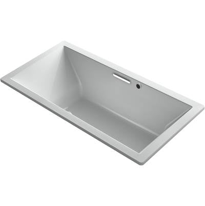 Kohler 1835-GHW-95- Underscore Rectangle 72-in X 36-in Heated Bubblemassage Air Bath With Bask, Center Drain | FaucetExpress.ca