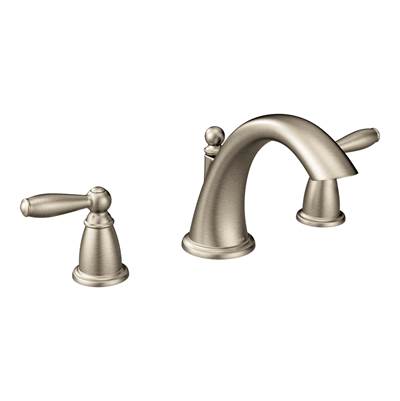 Moen T4943BN- Brantford 2-Handle Deck-Mount Roman Tub Faucet Trim Kit in Brushed Nickel (Valve Not Included)