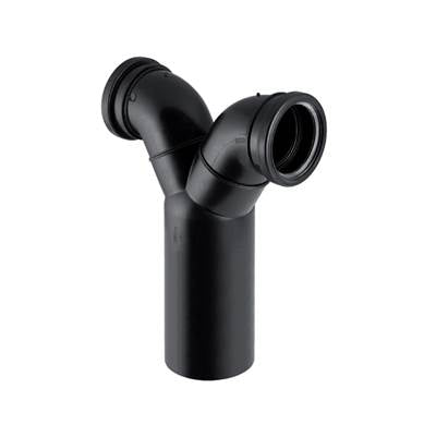 Geberit 367.923.16.1- Geberit PE double connection bend 90 Degrees: d110mm d1=90mm | FaucetExpress.ca