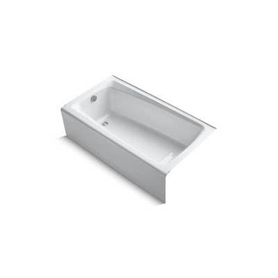 Kohler 505-0- Mendota® 60'' x 32'' alcove bath with integral apron and left-hand drain | FaucetExpress.ca