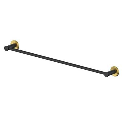 Vogt BA.0409.GB- Zehn Single Towel Bar Matte Gold Matte Black