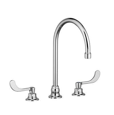 American Standard 6403170.002- Monterrey Bottom Mount Kitchen Faucet With Gooseneck Spout And Wrist Blade Handles 1.5 Gpm/5.7 Lpf